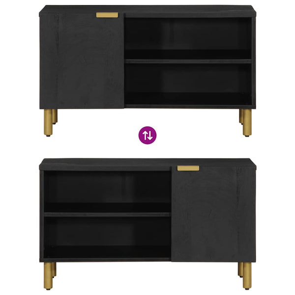 Schwarzer TV-Schrank 80 cm