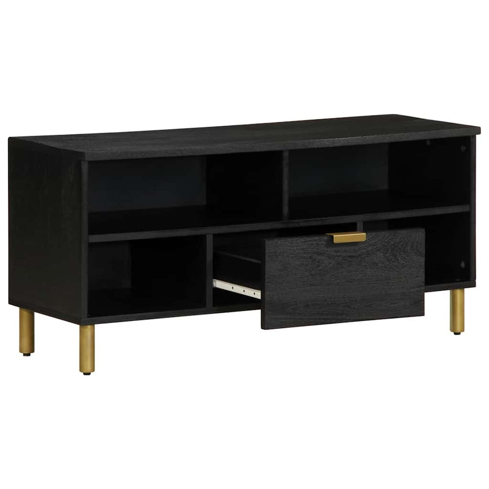 Meuble TV vidaXL noir 100x33x46 cm en bois d'ingénierie