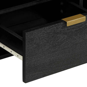 Schwarzer TV-Schrank 100 cm