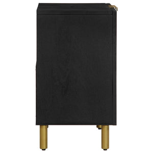 vidaXL Under Sink Cabinet Black 62x33x58 cm Engineered Wood