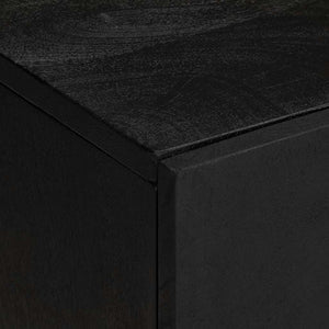 vidaXL Under Sink Cabinet Black 62x33x58 cm Engineered Wood