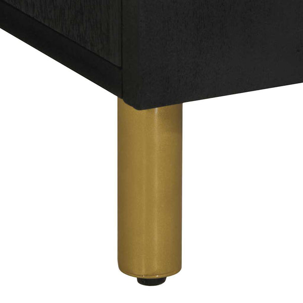 vidaXL Under Sink Cabinet Black 62x33x58 cm Engineered Wood