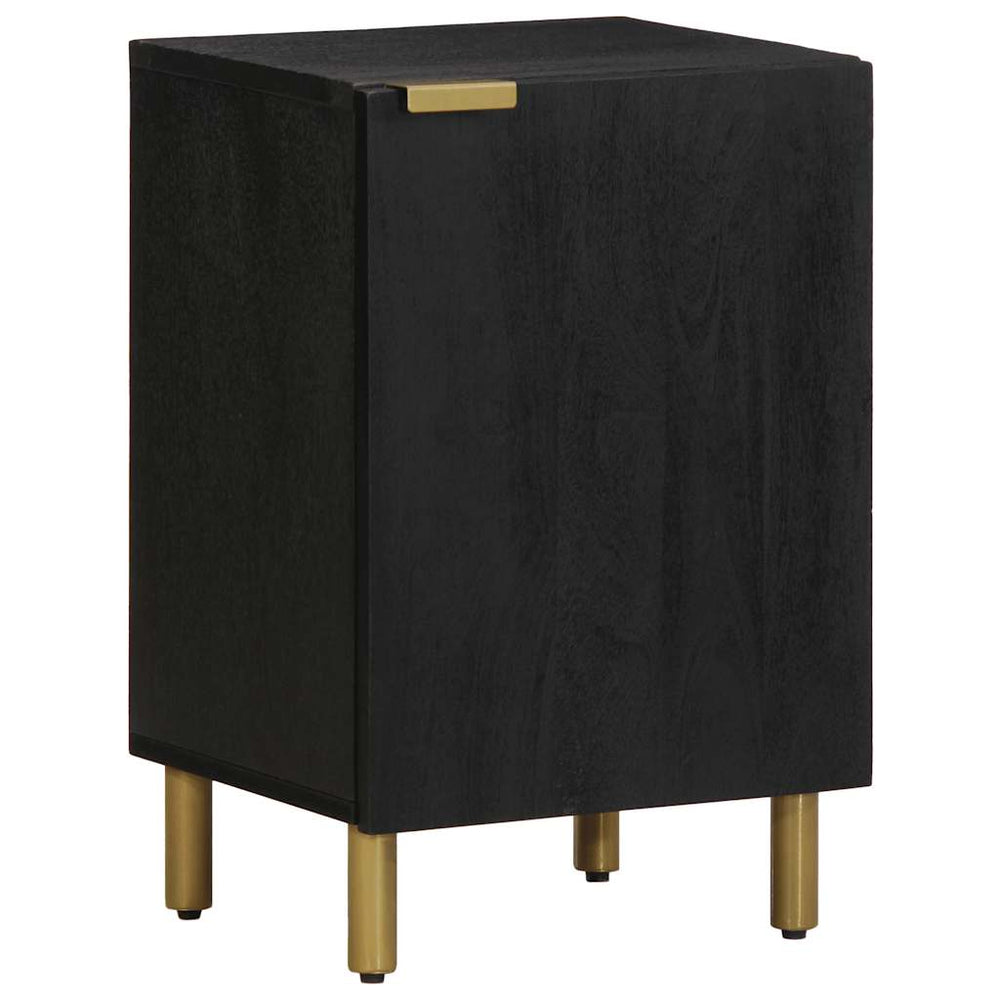 Schwarzer Badschrank 38x33x58 cm