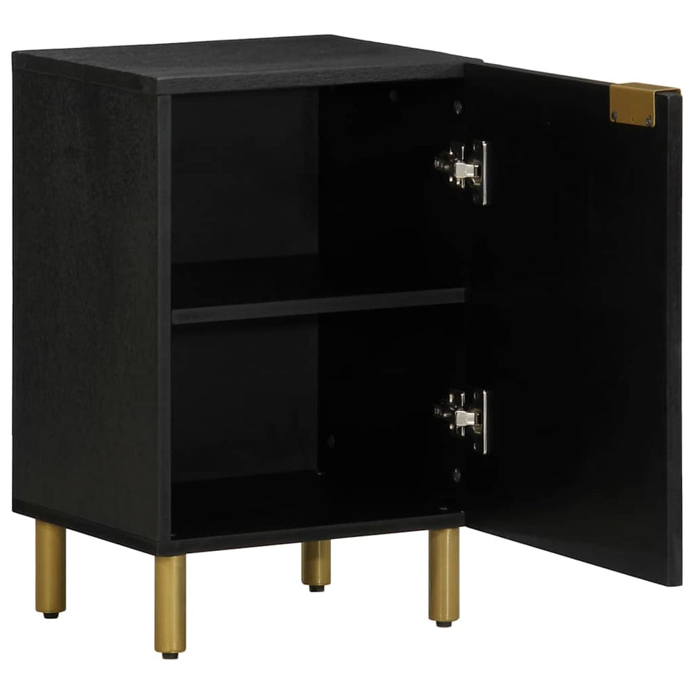 Schwarzer Badschrank 38x33x58 cm
