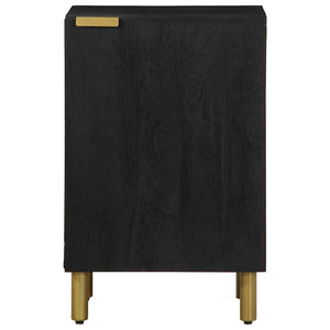 Schwarzer Badschrank 38x33x58 cm
