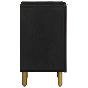 Schwarzer Badschrank 38x33x58 cm