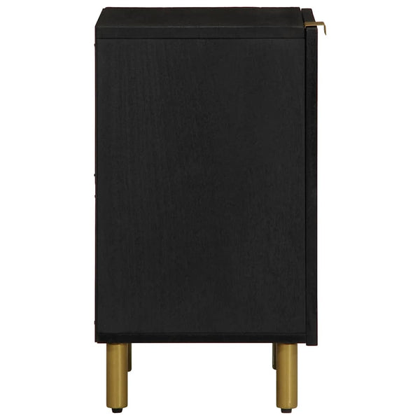 Schwarzer Badschrank 38x33x58 cm