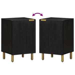Schwarzer Badschrank 38x33x58 cm