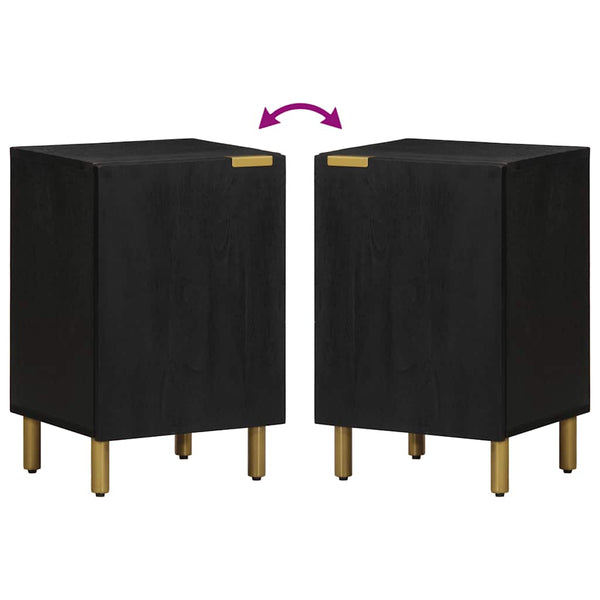 Schwarzer Badschrank 38x33x58 cm