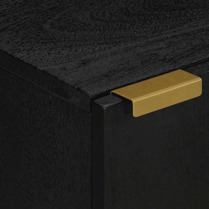 Schwarzer Badschrank 38x33x58 cm
