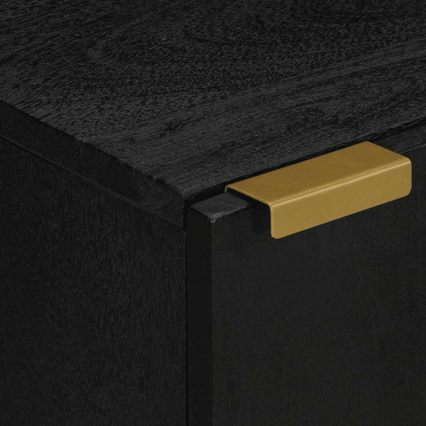 Schwarzer Badschrank 38x33x58 cm