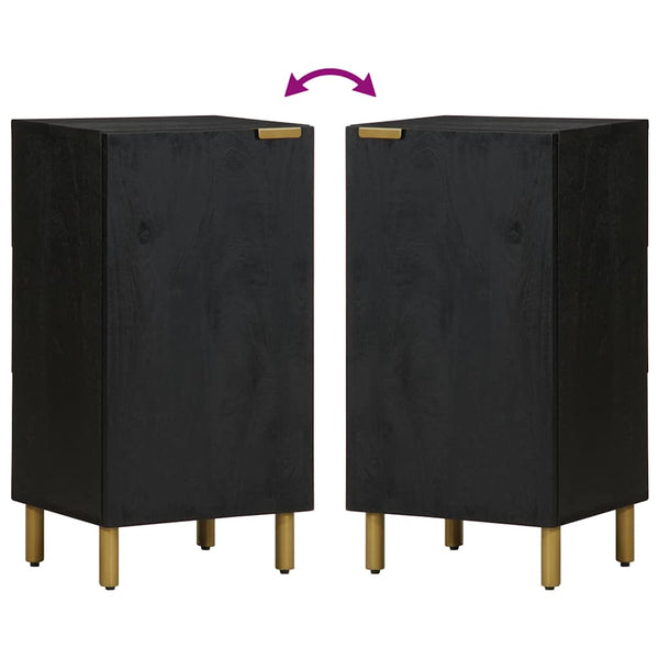 Schwarzes Sideboard 40x33x75 cm