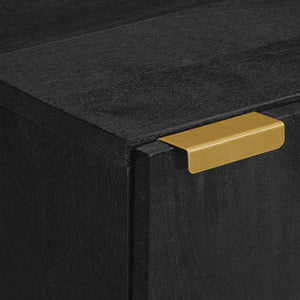 Schwarzes Sideboard 40x33x75 cm