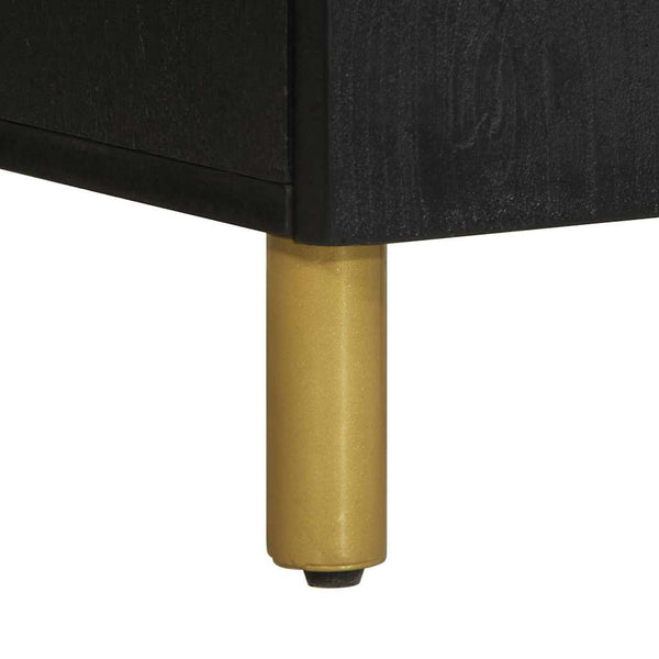 Schwarzes Sideboard 40x33x75 cm