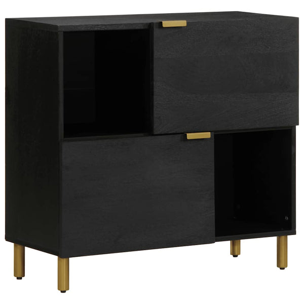 Schwarzes Sideboard 80x33x75 cm