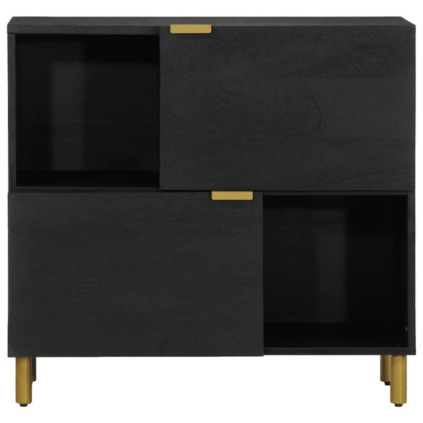 Schwarzes Sideboard 80x33x75 cm