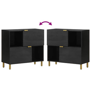 Schwarzes Sideboard 80x33x75 cm