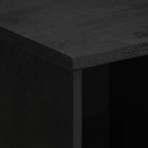 Schwarzes Sideboard 80x33x75 cm
