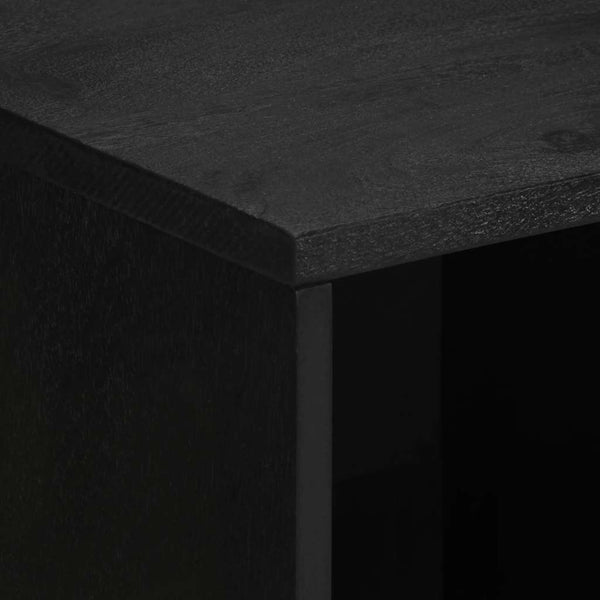 Schwarzes Sideboard 80x33x75 cm