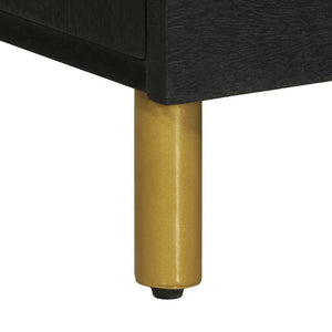 Schwarzes Sideboard 80x33x75 cm