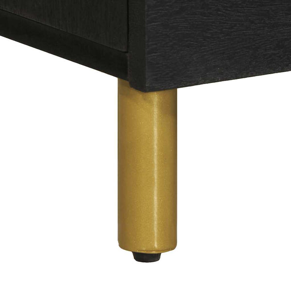 Schwarzes Sideboard 80x33x75 cm