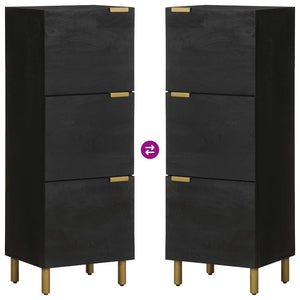 Schwarzes Highboard 40x33x110 cm