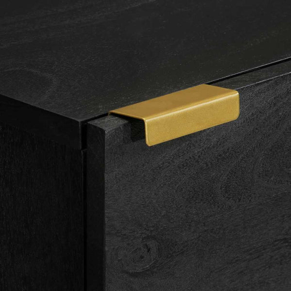 Schwarzes Highboard 40x33x110 cm
