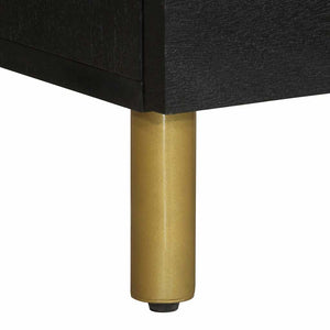 Schwarzes Highboard 40x33x110 cm