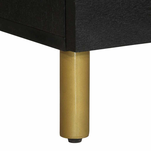 Schwarzes Highboard 40x33x110 cm
