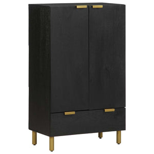 Highboard Schwarz 60x33x100 cm