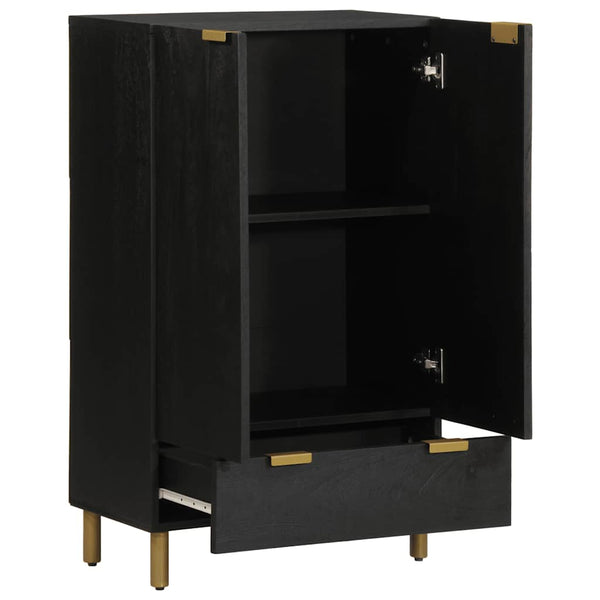 Highboard Schwarz 60x33x100 cm