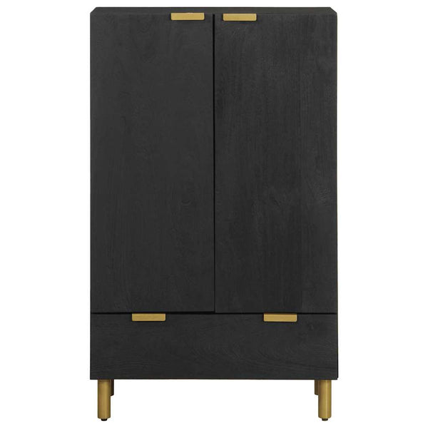Highboard Schwarz 60x33x100 cm