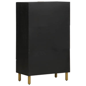 Highboard Schwarz 60x33x100 cm