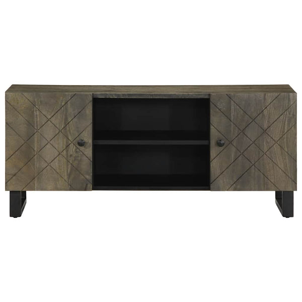 Schwarzer TV-Schrank Mango Massivholz 105 cm