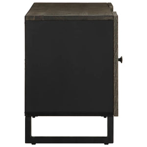Schwarzer TV-Schrank Mango Massivholz 105 cm