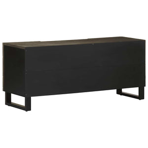 Schwarzer TV-Schrank Mango Massivholz 105 cm