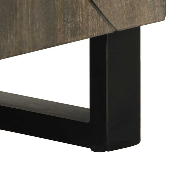 Schwarzer TV-Schrank Mango Massivholz 105 cm