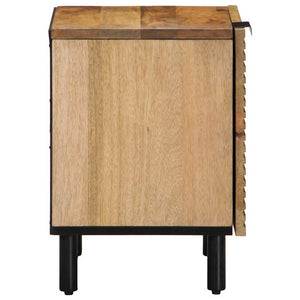 Nachttische 2er Set Mango Massivholz Braun
