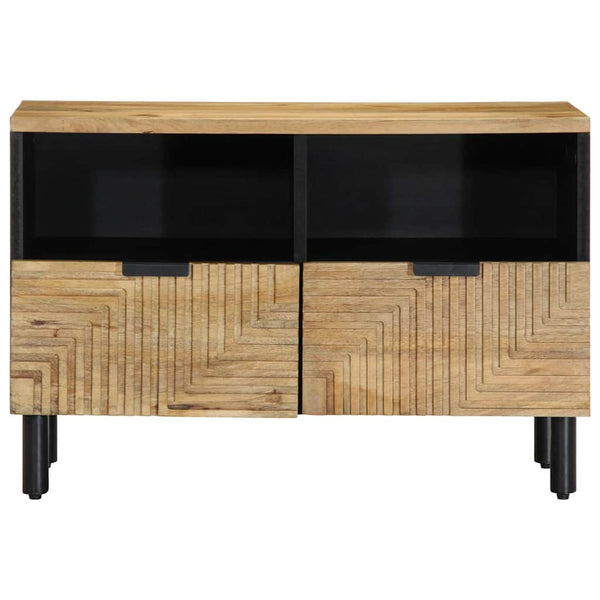 TV-Schrank Braun Mango Massivholz 70 cm