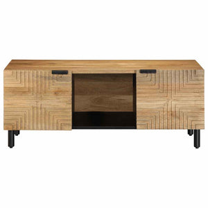 Couchtisch Braun Mango Massivholz 100x54 cm