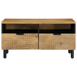 Couchtisch Braun Mango Massivholz 80x54cm