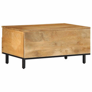 Couchtisch Braun Mango Massivholz 80x54cm