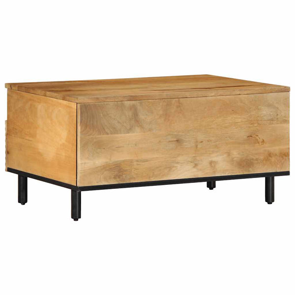 Couchtisch Braun Mango Massivholz 80x54cm