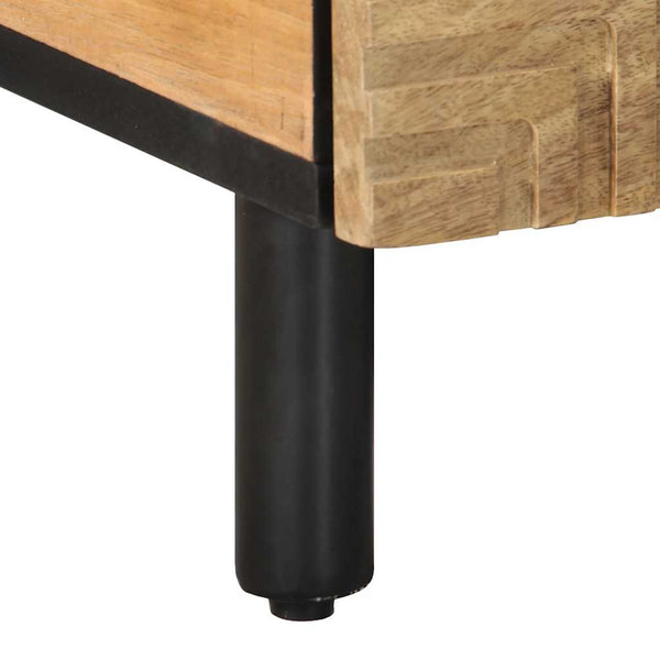 Couchtisch Braun Mango Massivholz 80x54cm