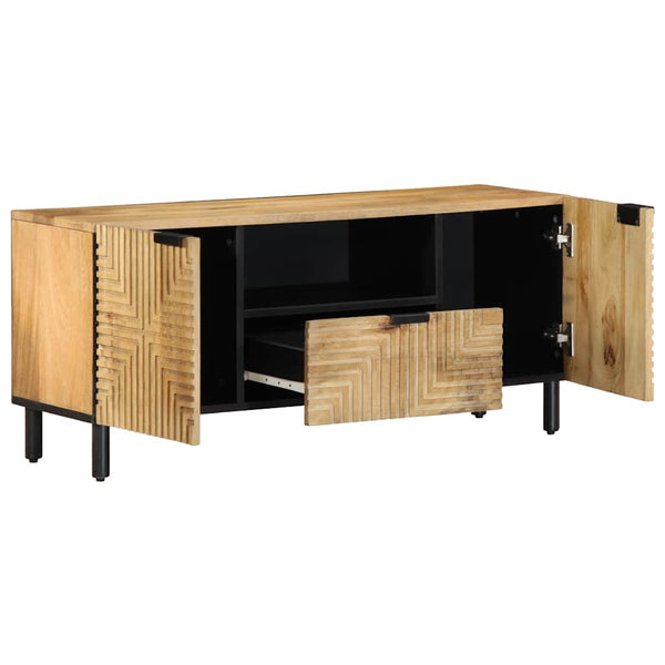 TV-Schrank Braun Mango Massivholz 105cm