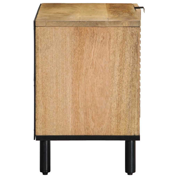 TV-Schrank Braun Mango Massivholz 80cm