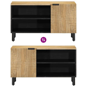TV-Schrank Braun Mango Massivholz 80cm