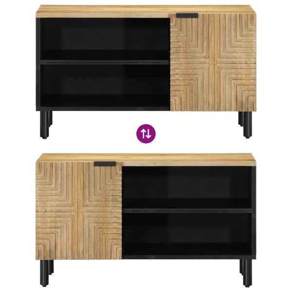 TV-Schrank Braun Mango Massivholz 80cm