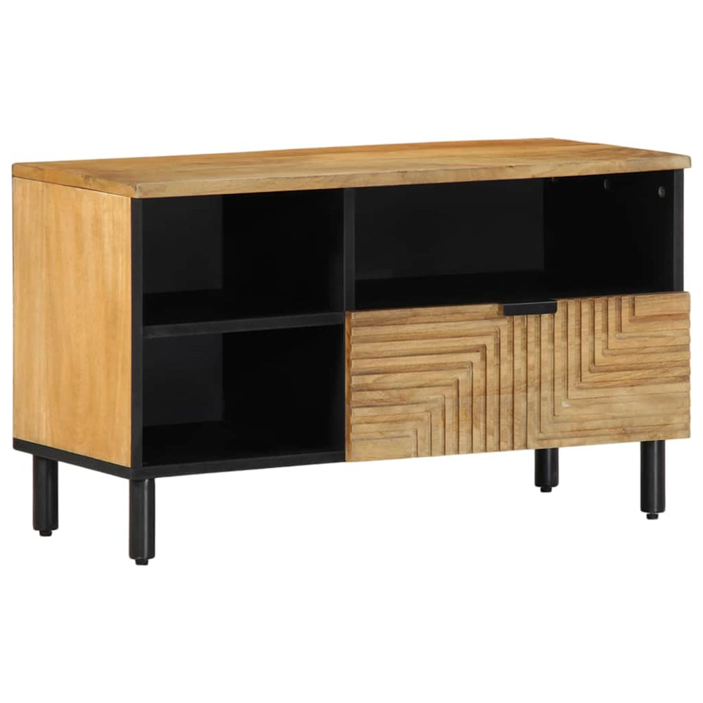 TV-Schrank Mango Massivholz Braun 80 cm