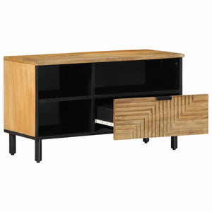 TV-Schrank Mango Massivholz Braun 80 cm